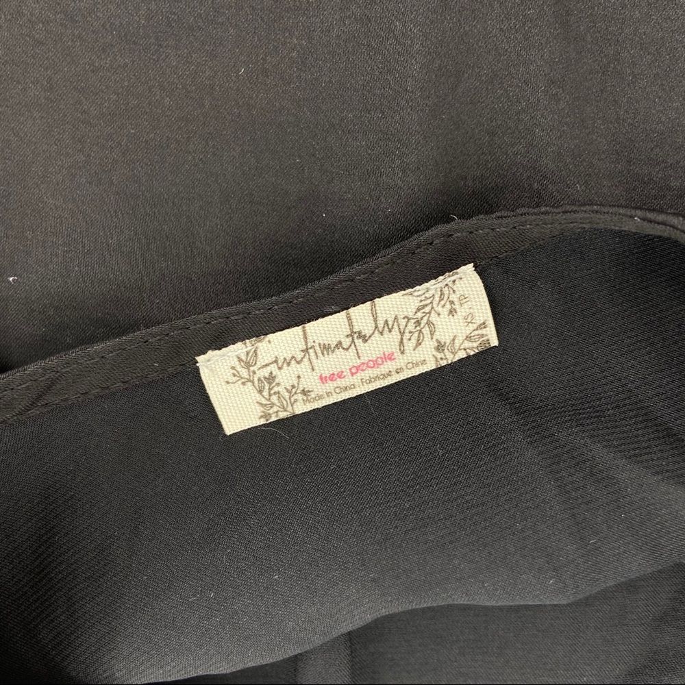 Free People Intimately Black Blouson Satin Brami Crop Camisole XS - Picture 8 of 13